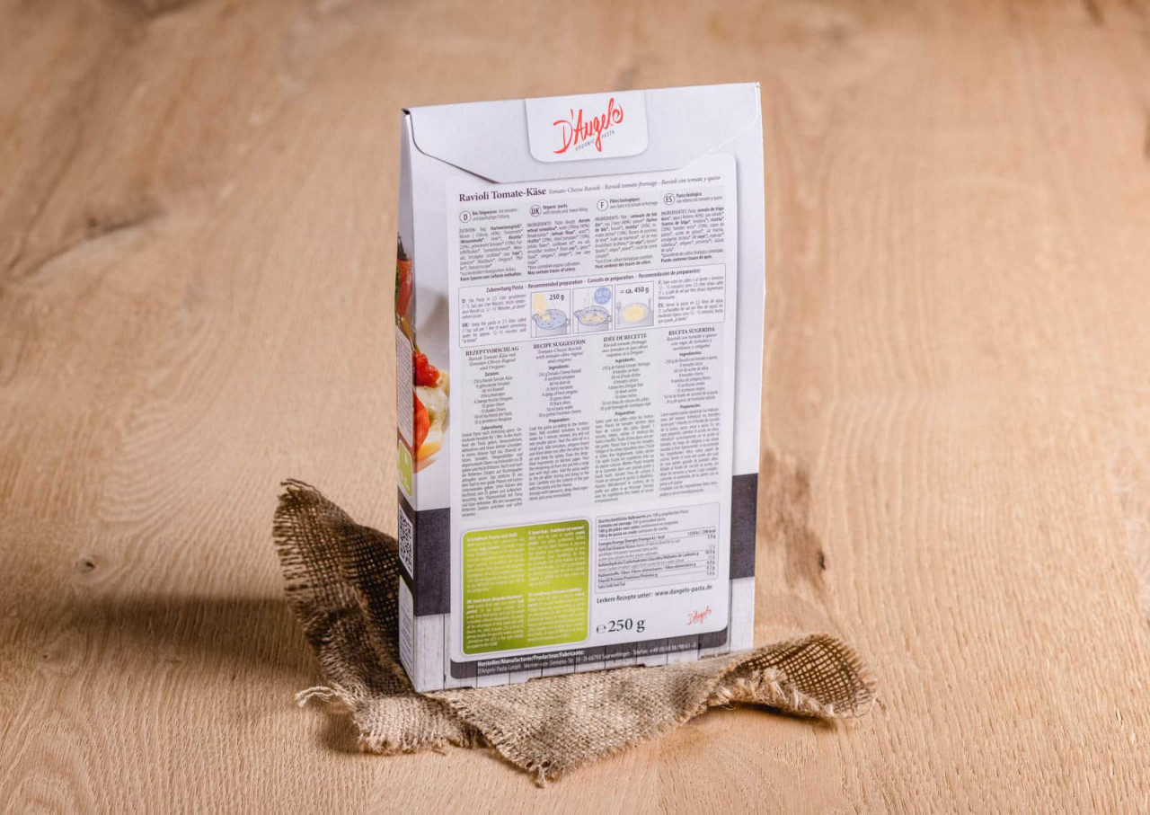 Bio Ravioli mit Tomaten und Käse online bestellen