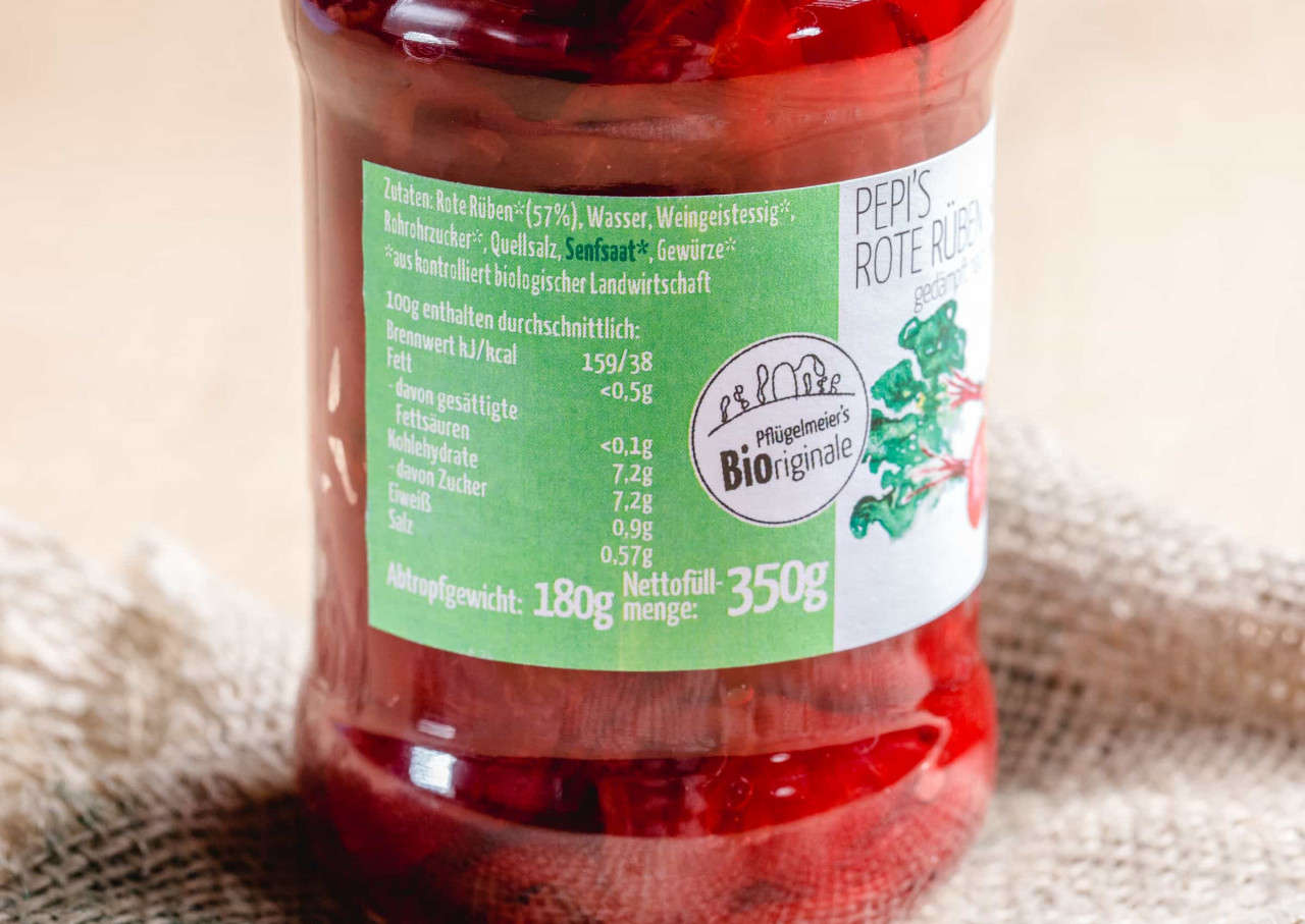 Bio Rote Rüben Salat gedämpft im Glas online bestellen
