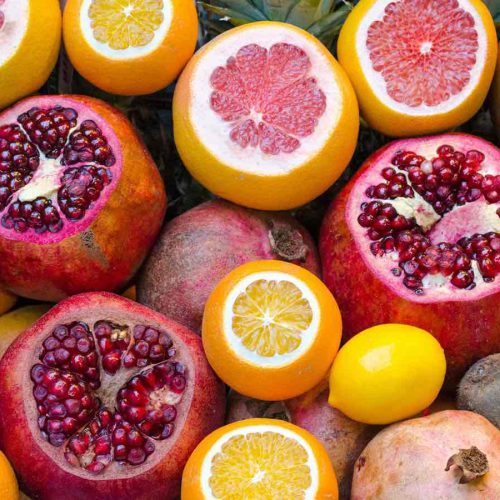 geschnittene Zitrusfrüchte