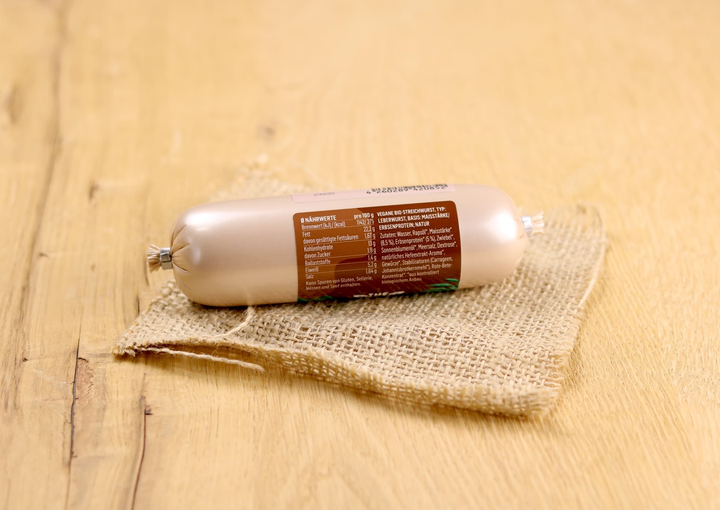 Bio vegane Streichwurst