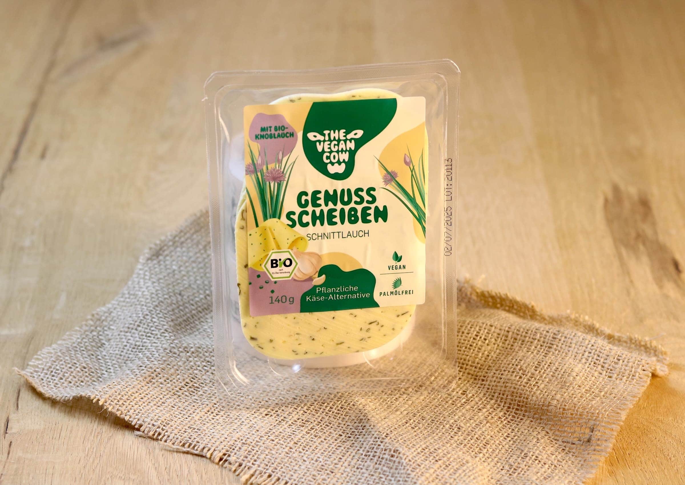 Bio veganer Käse mit Schnittlauch