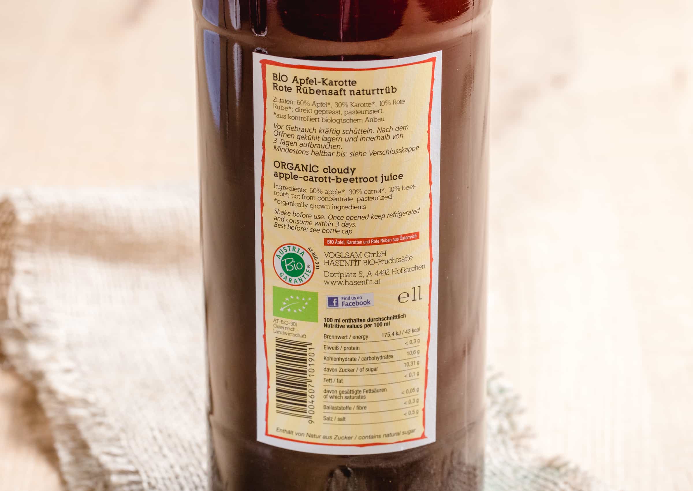 Bio Saft Apfel Karotte Rote Rübe