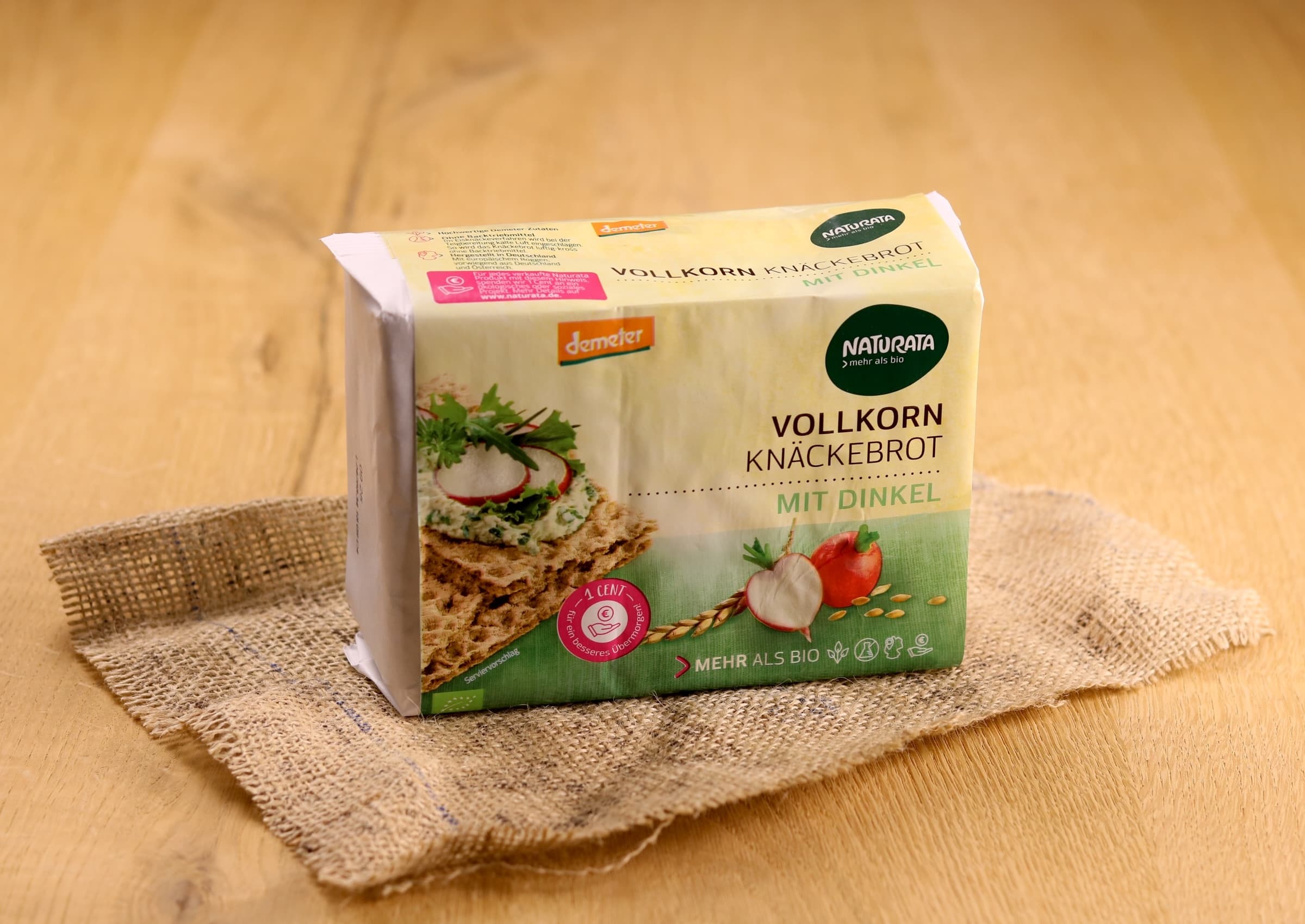 Bio Vollkorn Knäckebrot mit Dinkel