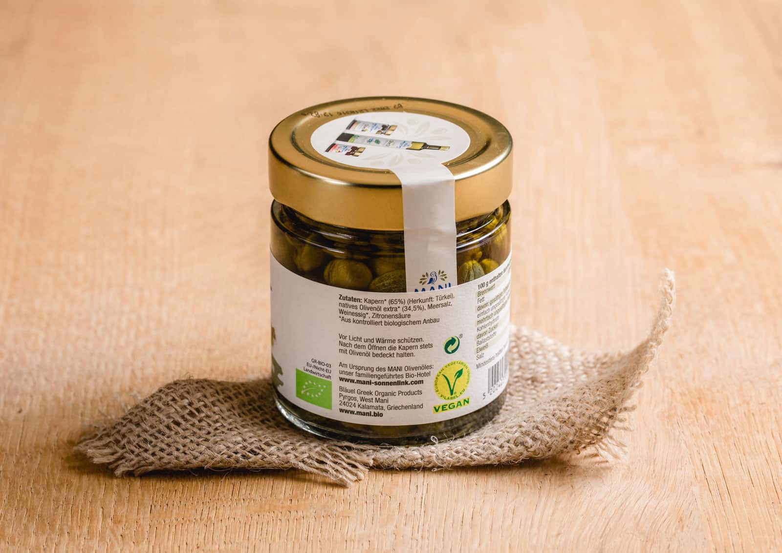 Bio Kapern in Olivenöl