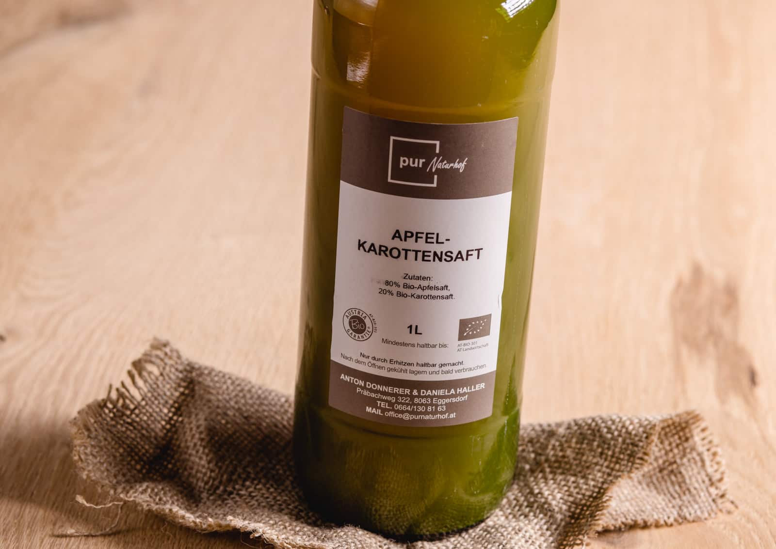 Bio Apfel-Karotten-Saft