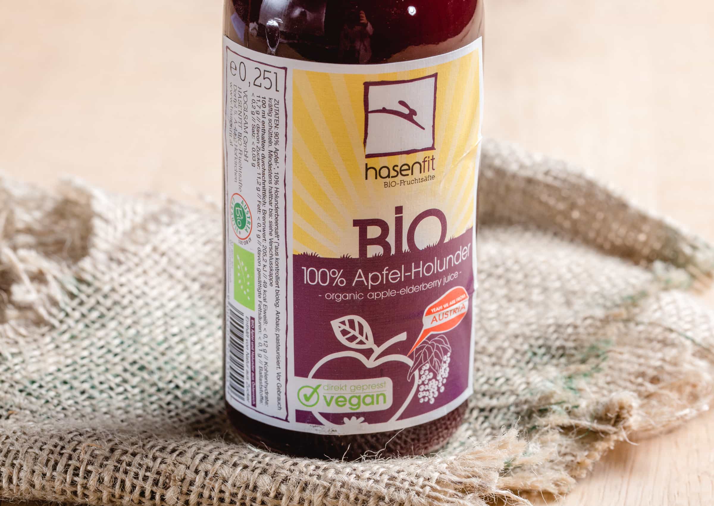 Bio Saft Apfel Holunder