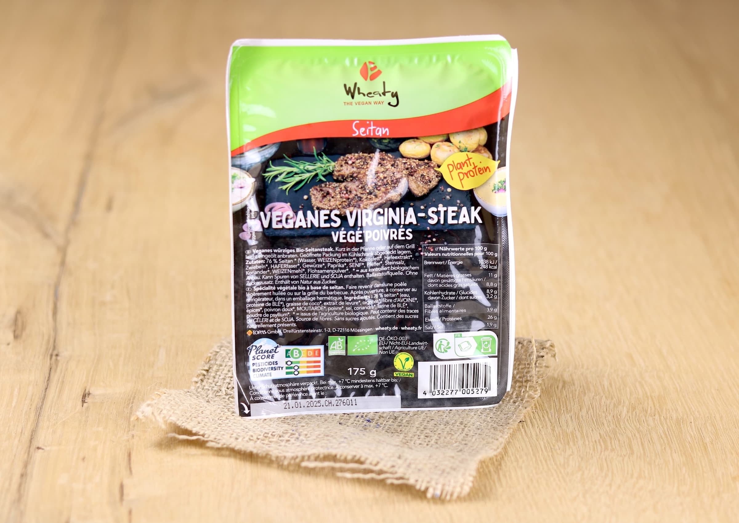 Bio veganes Virginia Steak