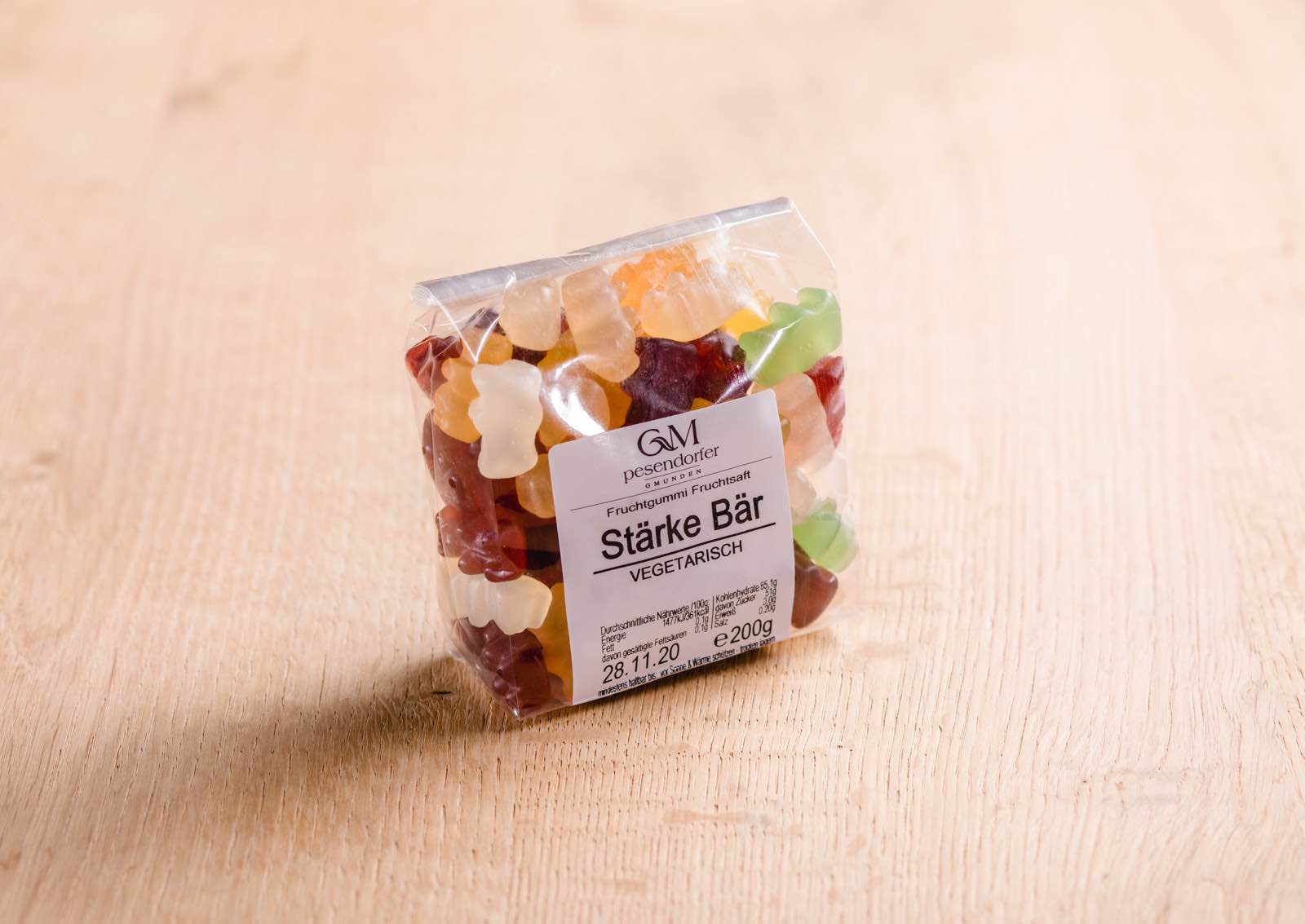 Vegetarischer Fruchtgummi Gummibär