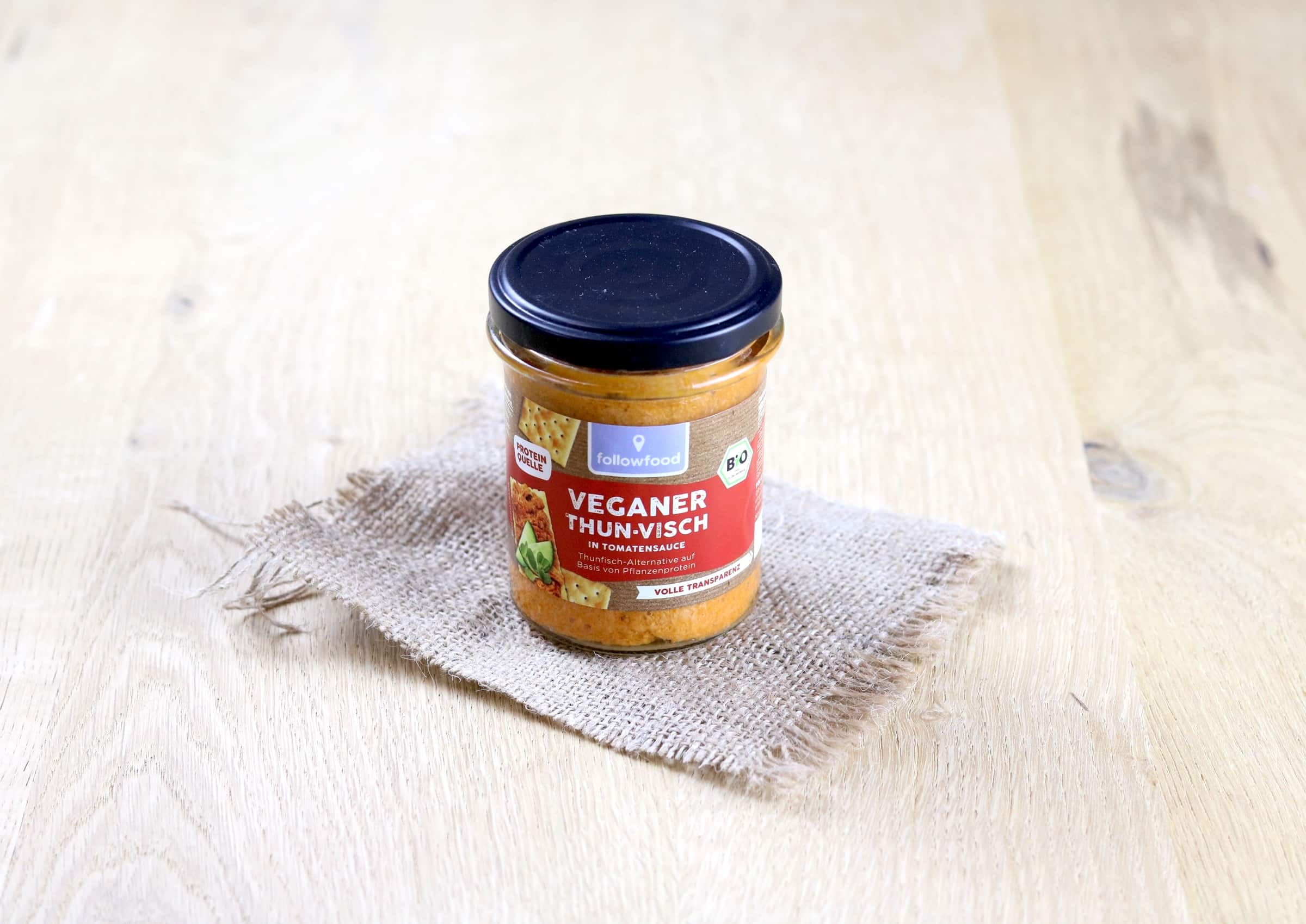 Bio Veganer Thun-Visch in Tomatensauce