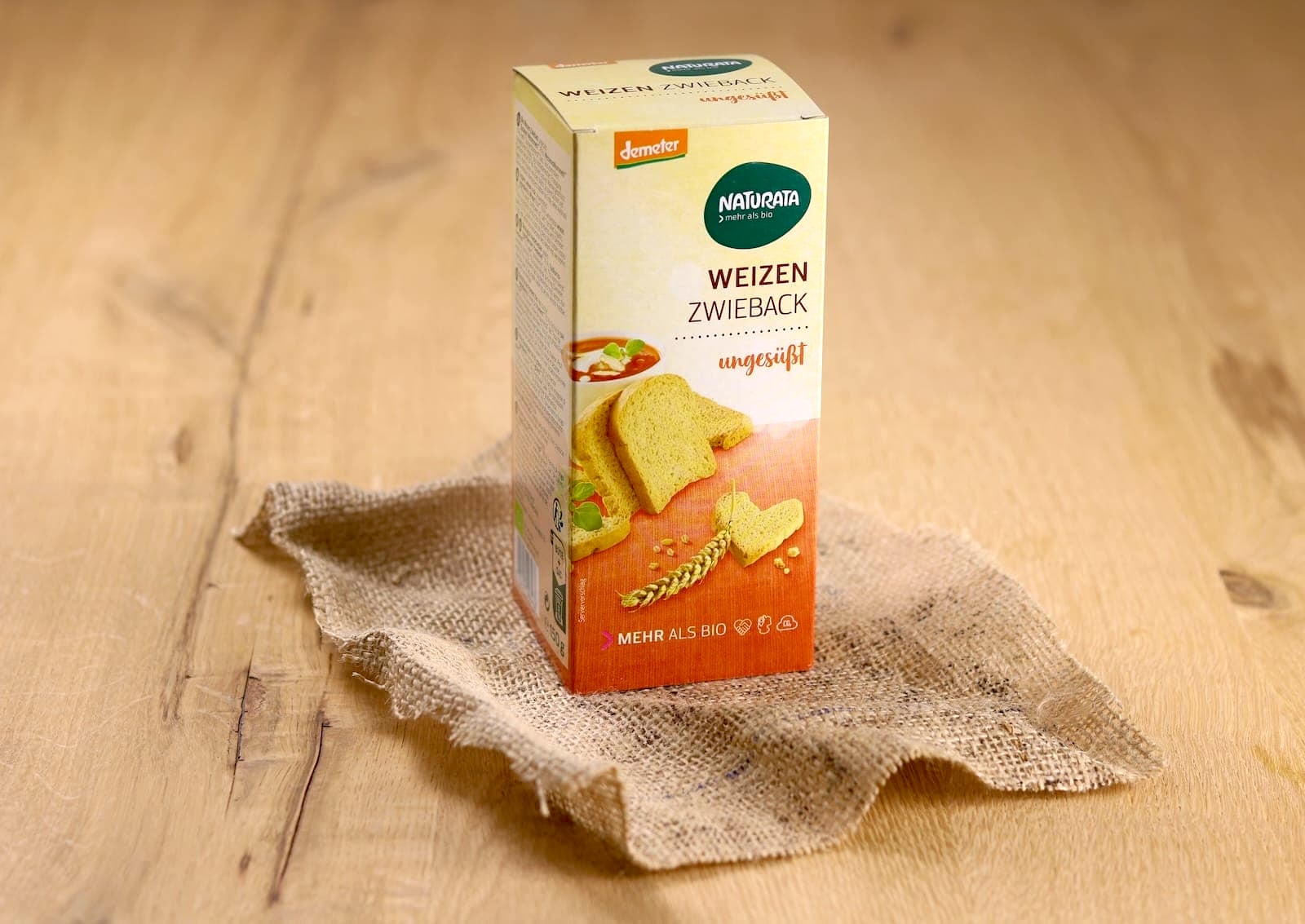 Bio Weizen Zwieback ungesüßt