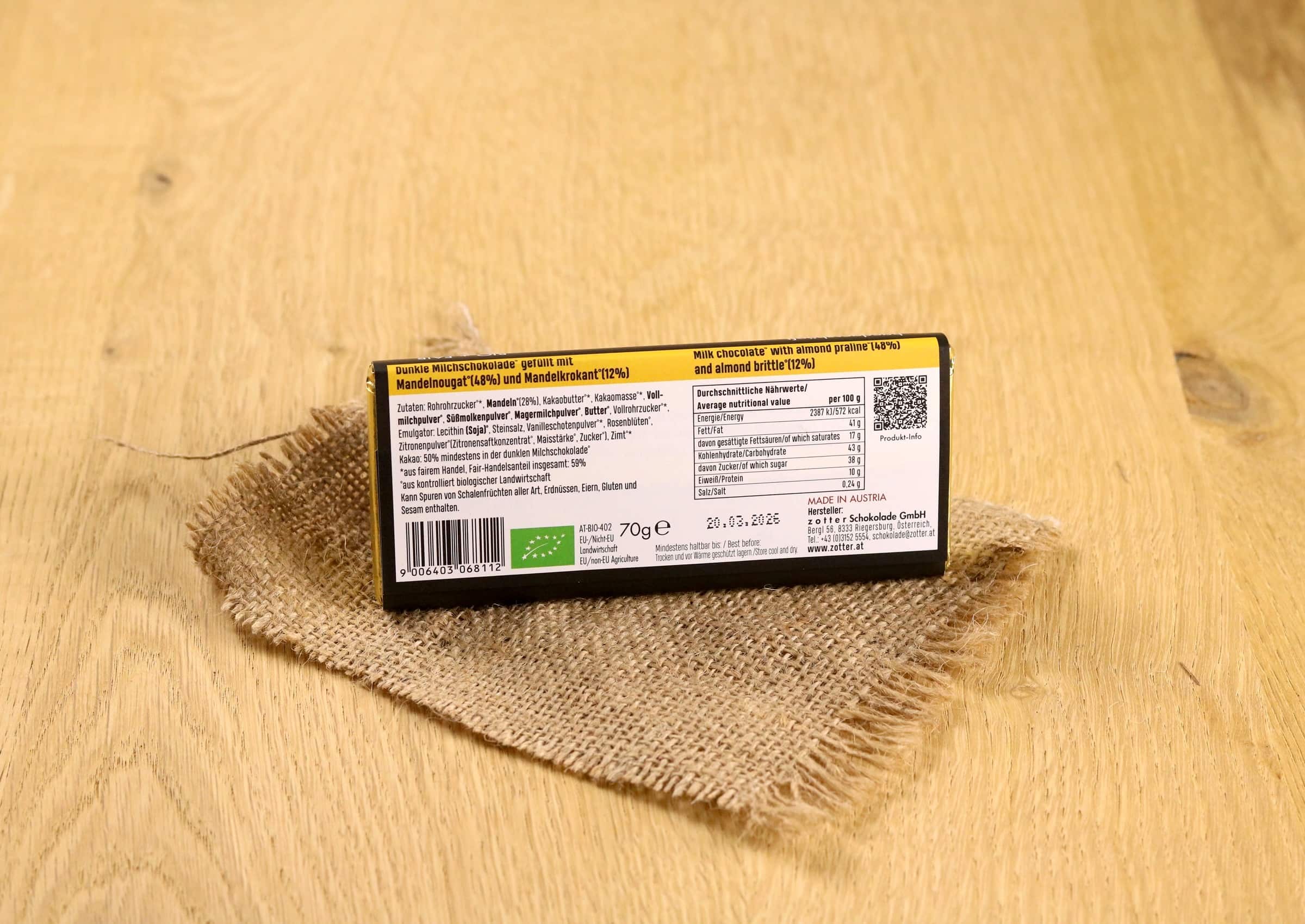 Zotter Gebrannte Mandeln