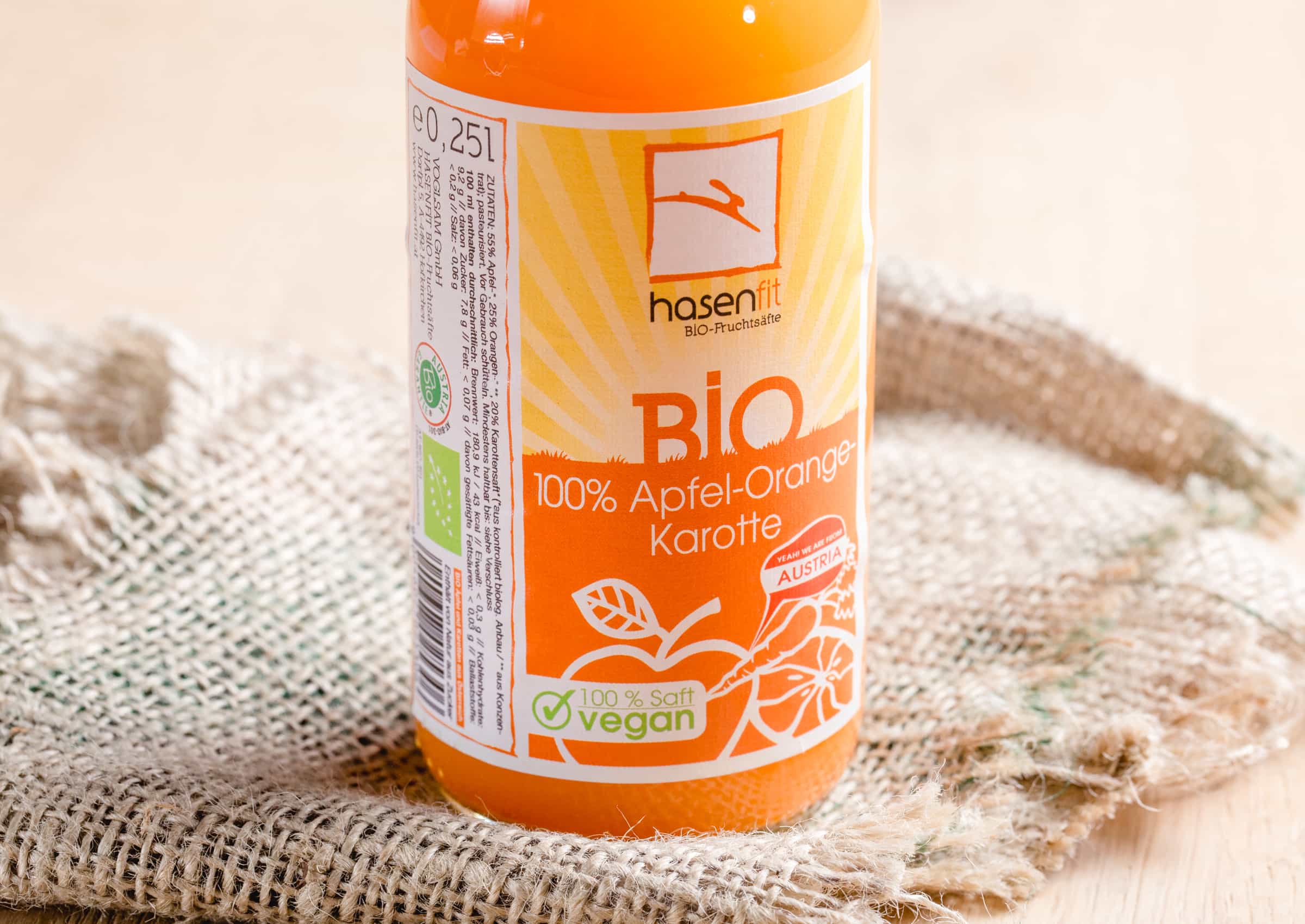 Bio Saft Apfel Orange Karotte