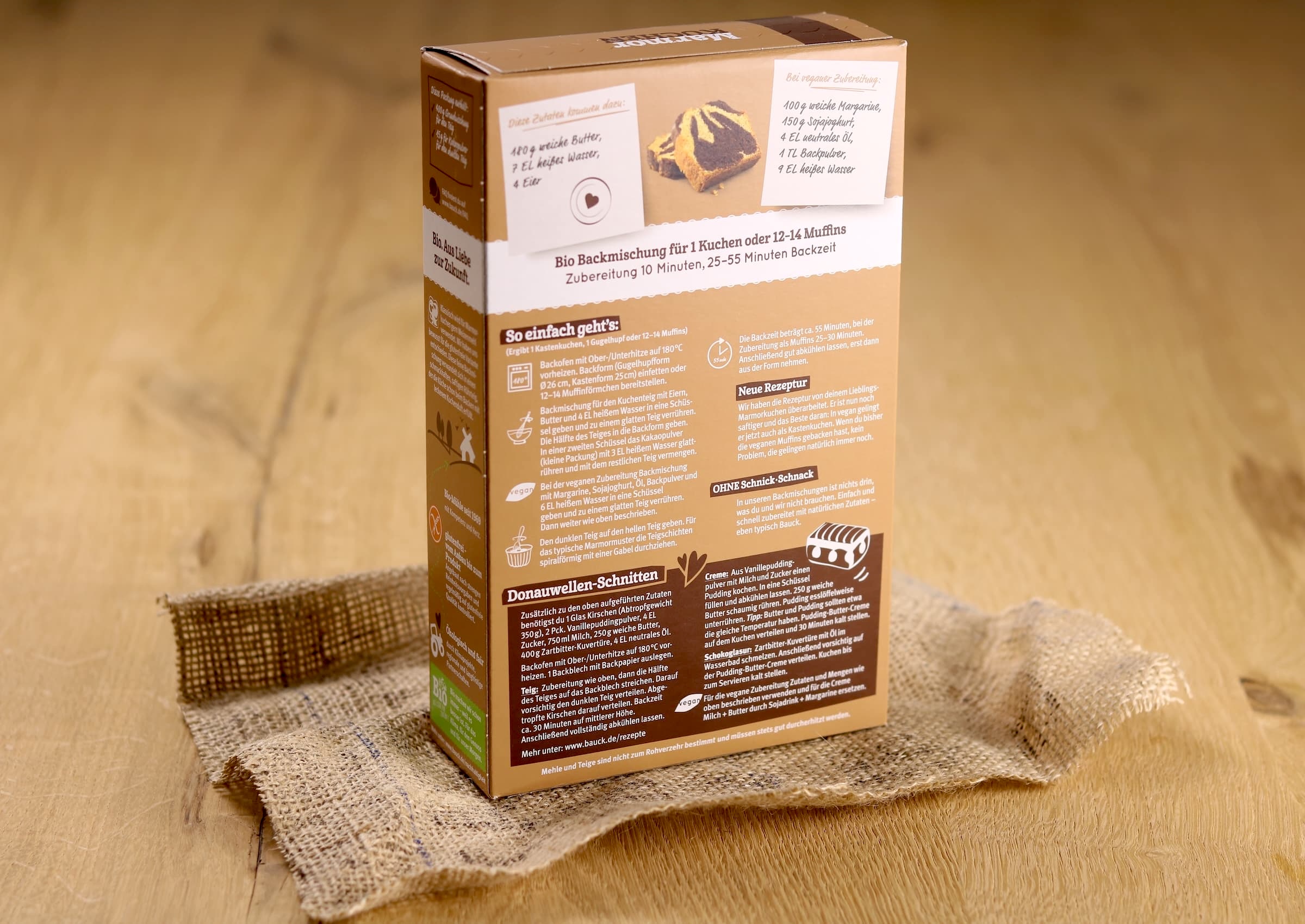 Bio Backmischung Marmorkuchen