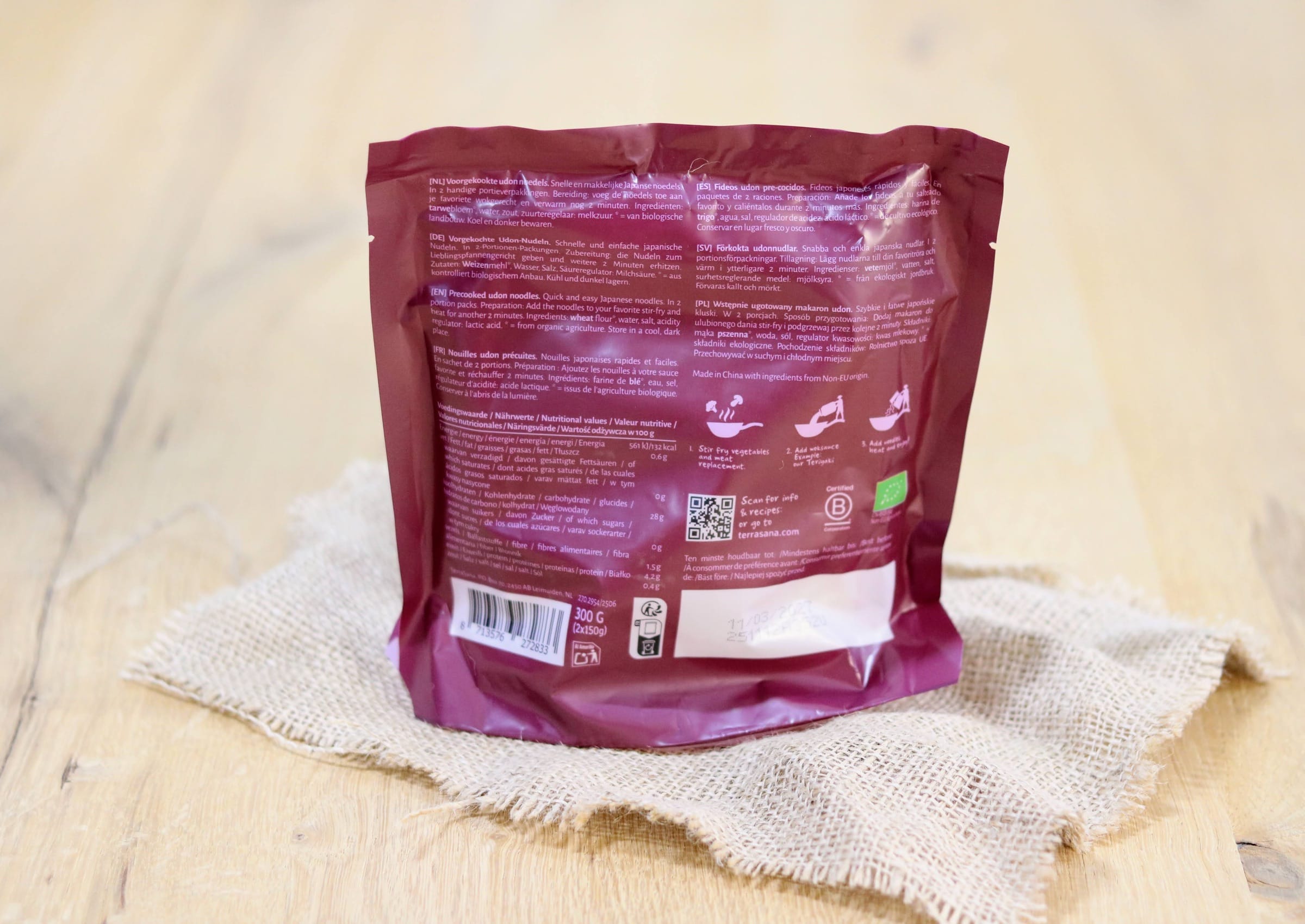 Bio Udon Nudeln vorgekocht