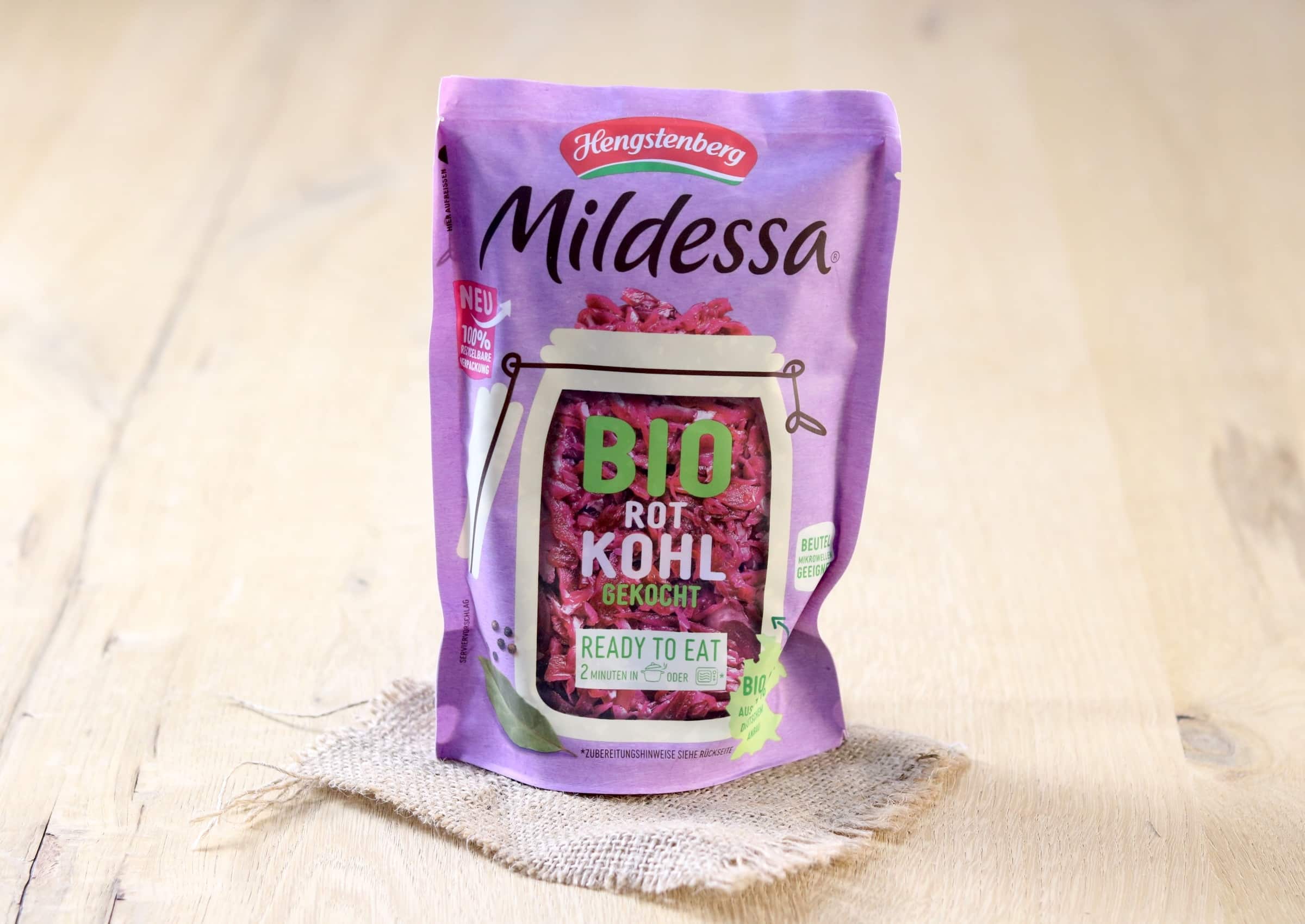 Bio Rotkohl gekocht
