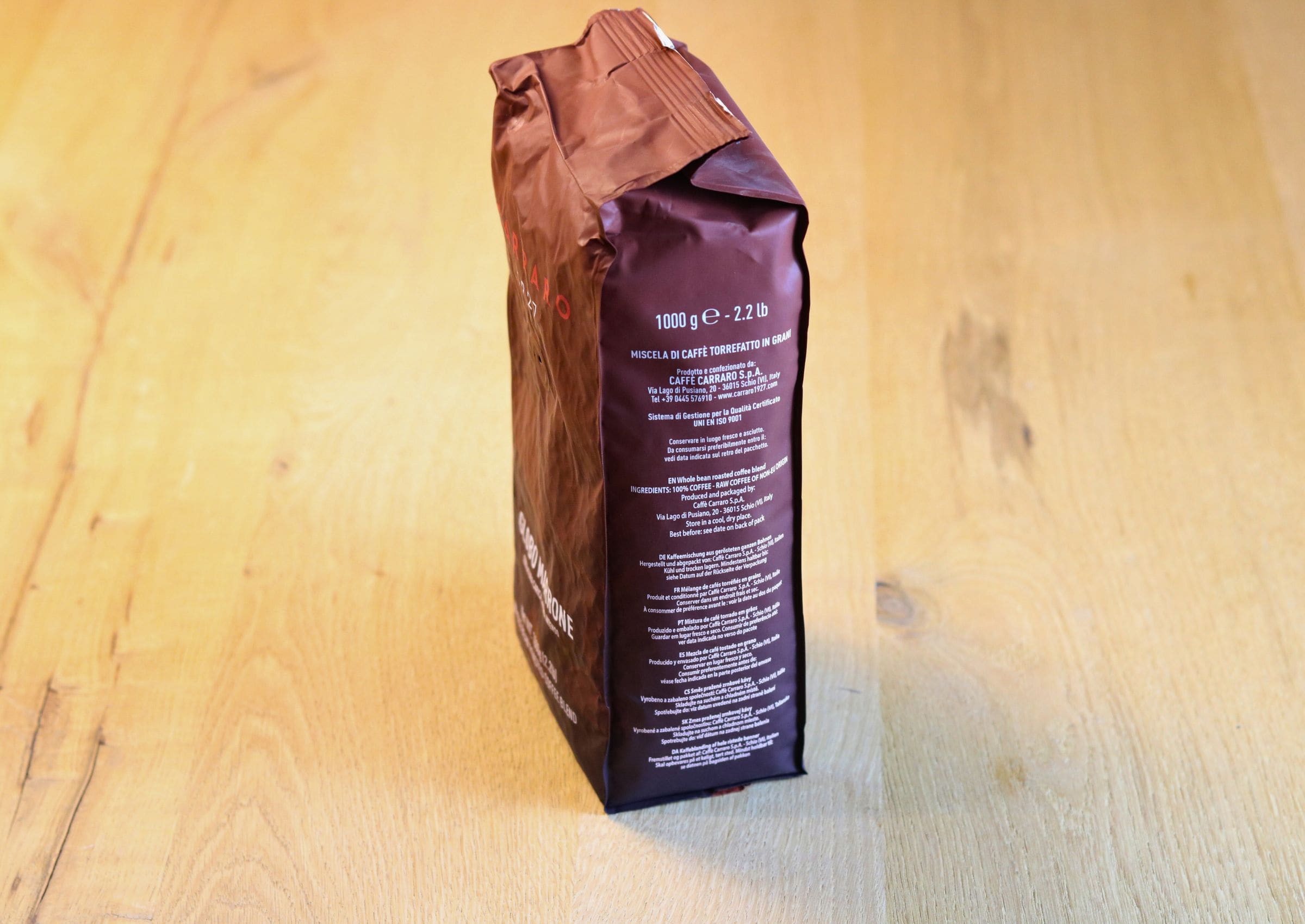 Carraro Globo Marrone, ganze Bohne