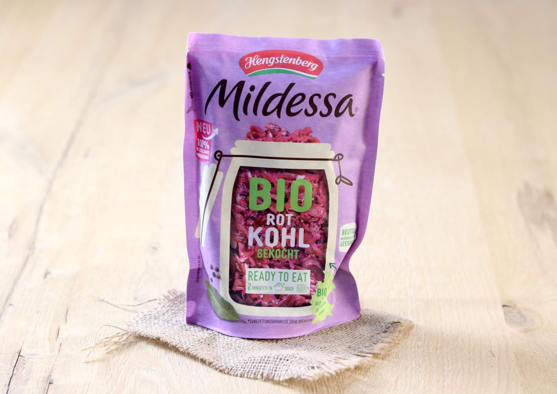 Bio Rotkohl gekocht online bestellen
